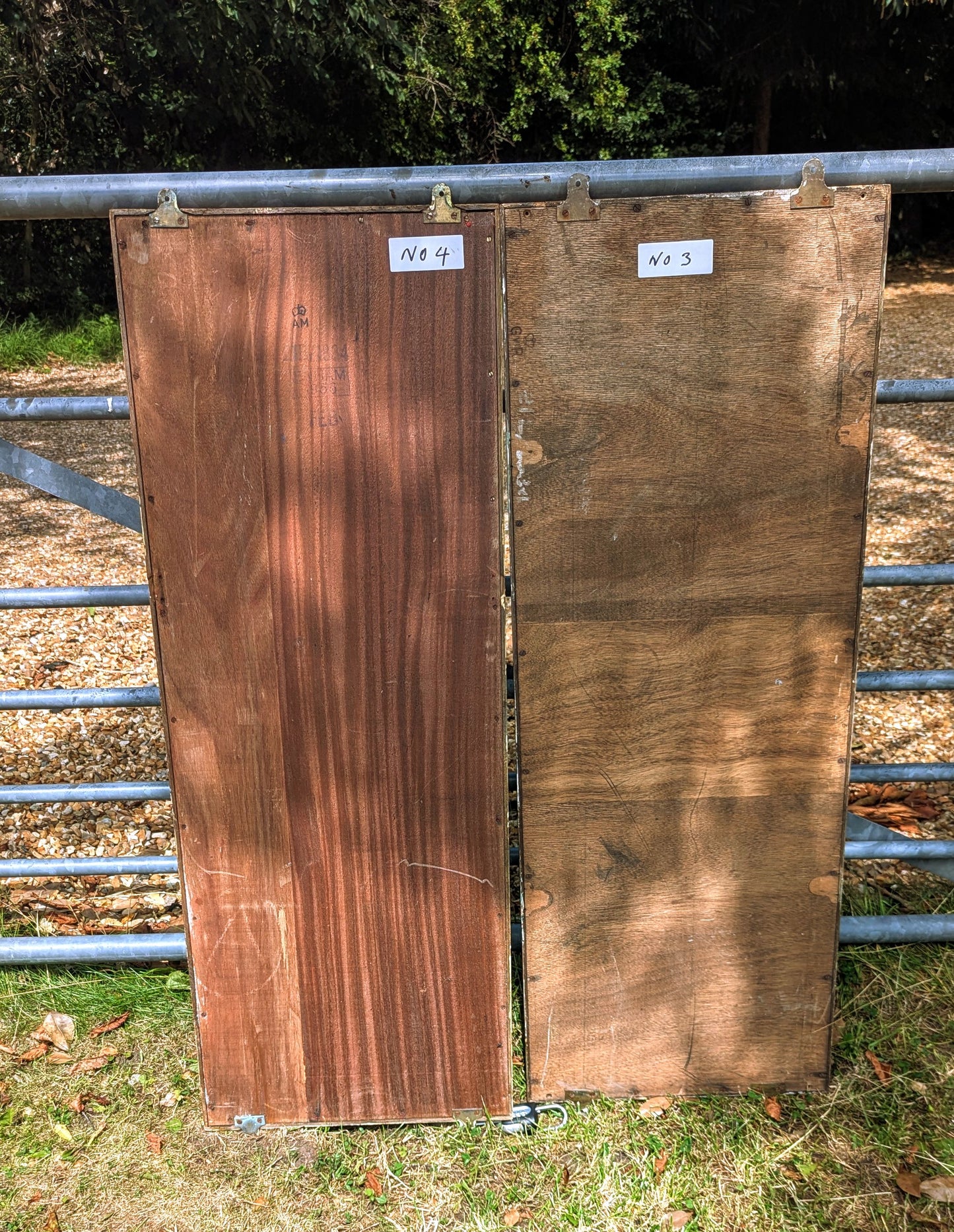 Outstanding Pair Air ministry Mid century Oak mirrors - Delivery Available