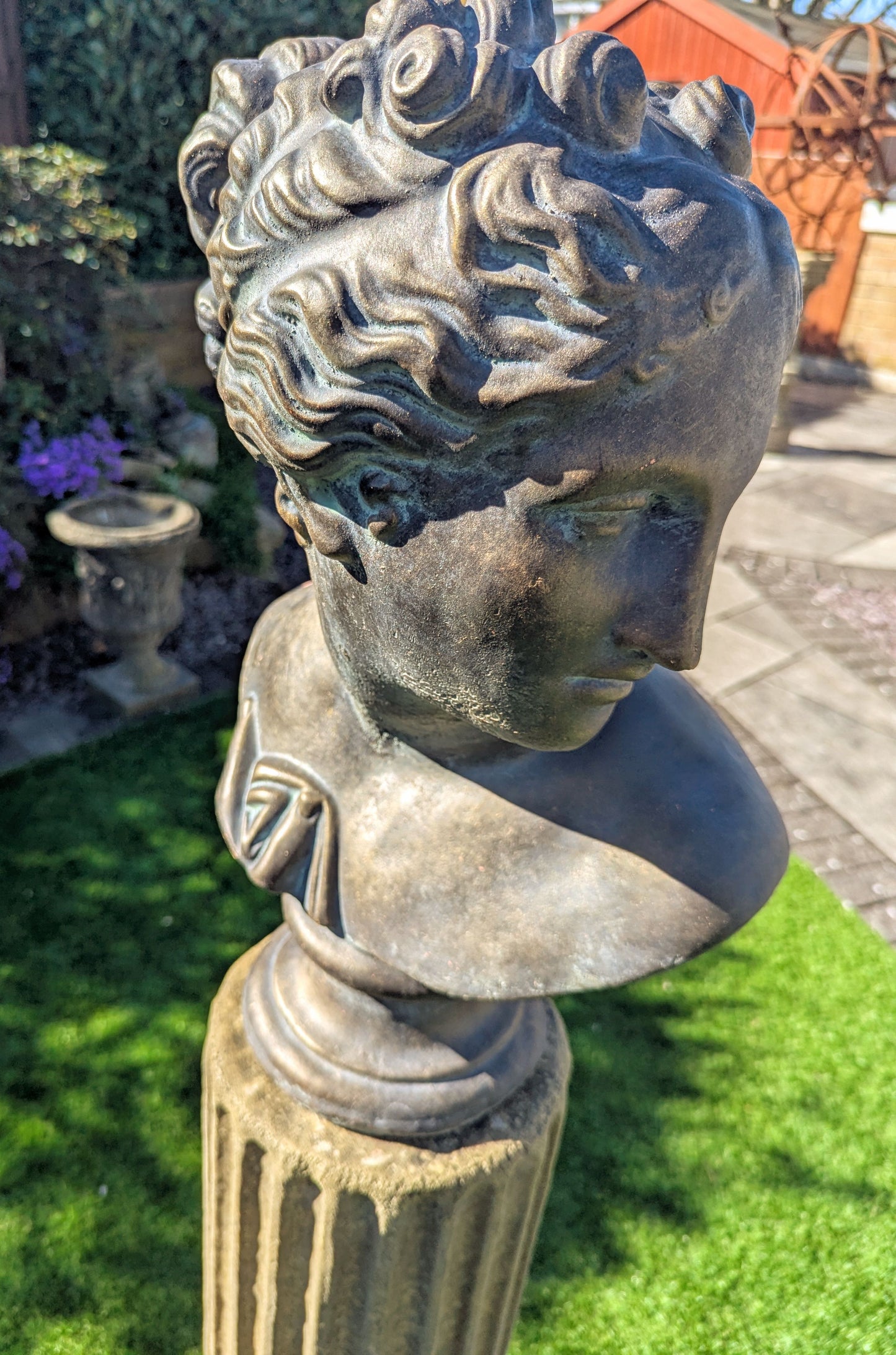 Beautiful Verdigris Bronzed Bust Aphrodite - Delivery available - Free UK Delivery