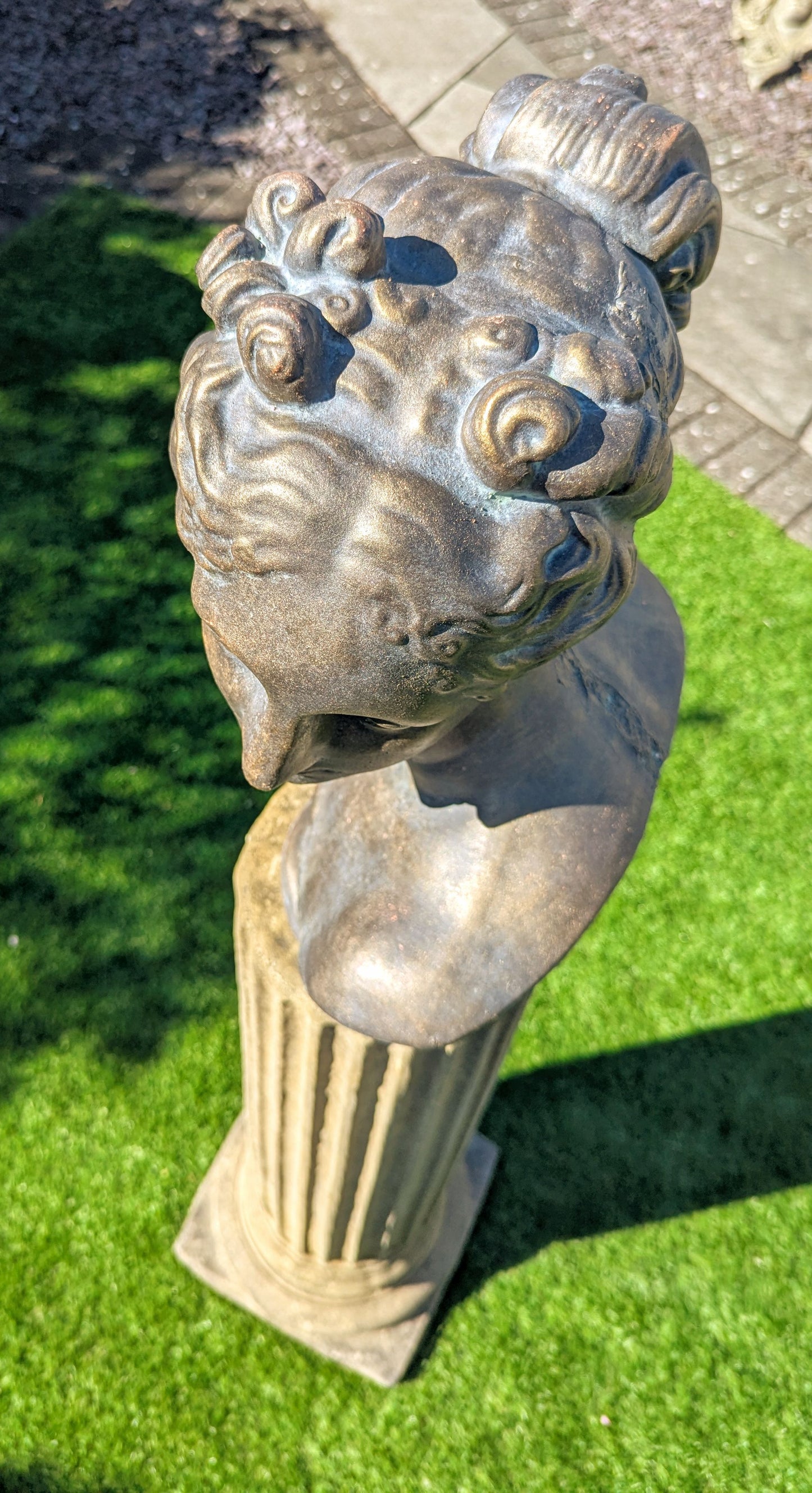 Beautiful Verdigris Bronzed Bust Aphrodite - Delivery available - Free UK Delivery