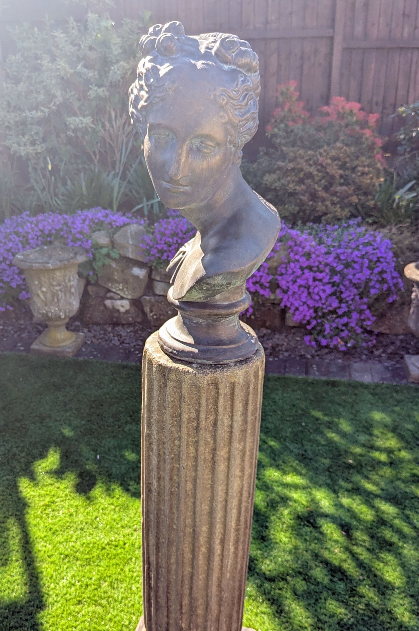 Beautiful Verdigris Bronzed Bust Aphrodite - Delivery available - Free UK Delivery