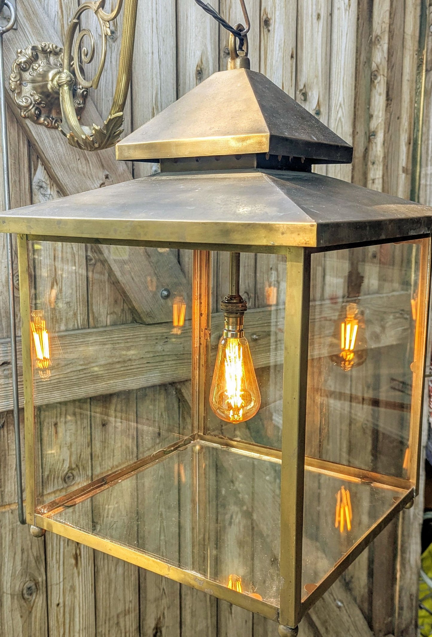 Vintage Gold Brass Lantern - Delivery Available UK