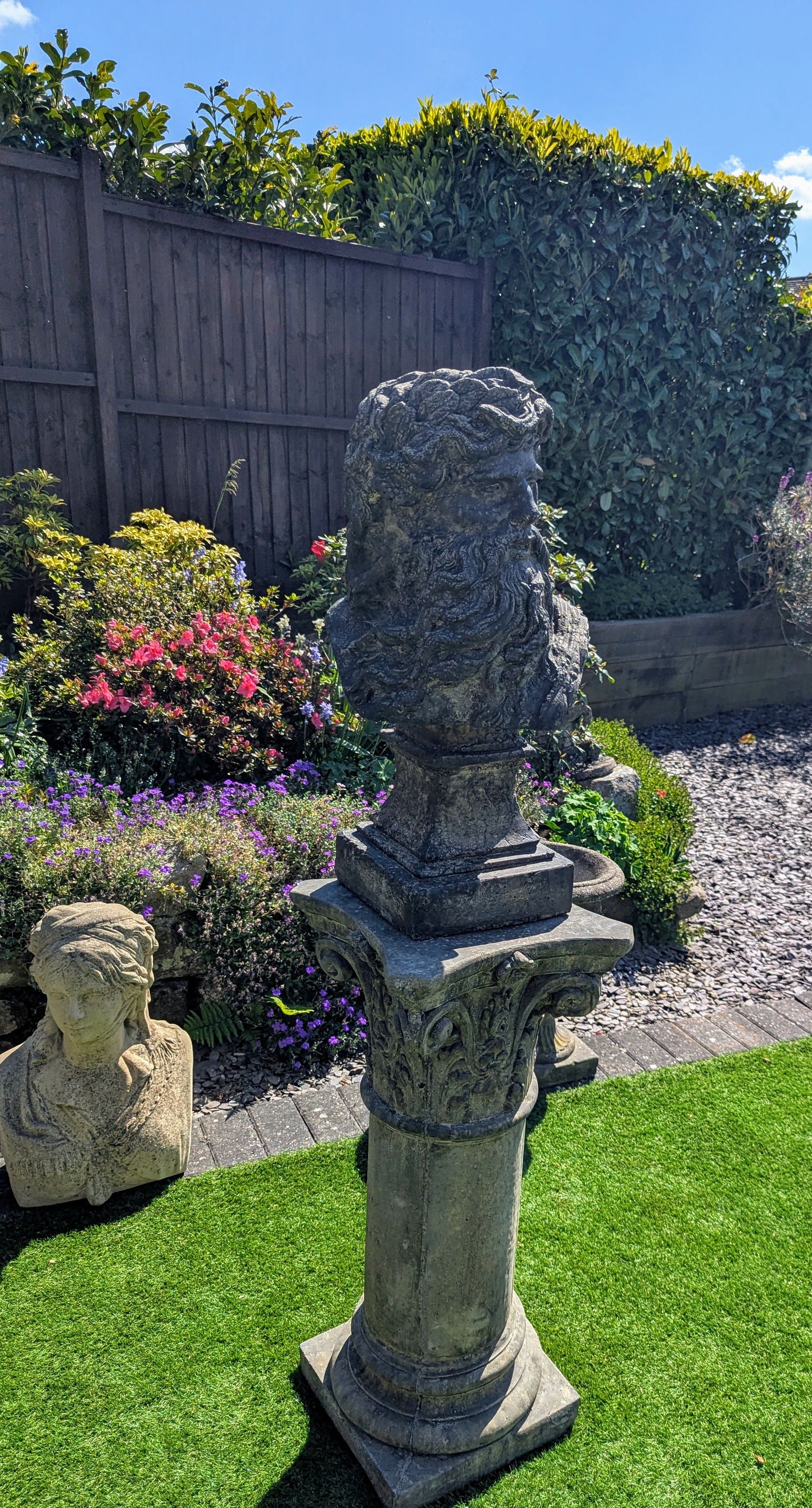 Greek God Zeus English Stone Statue - Free UK Delivery