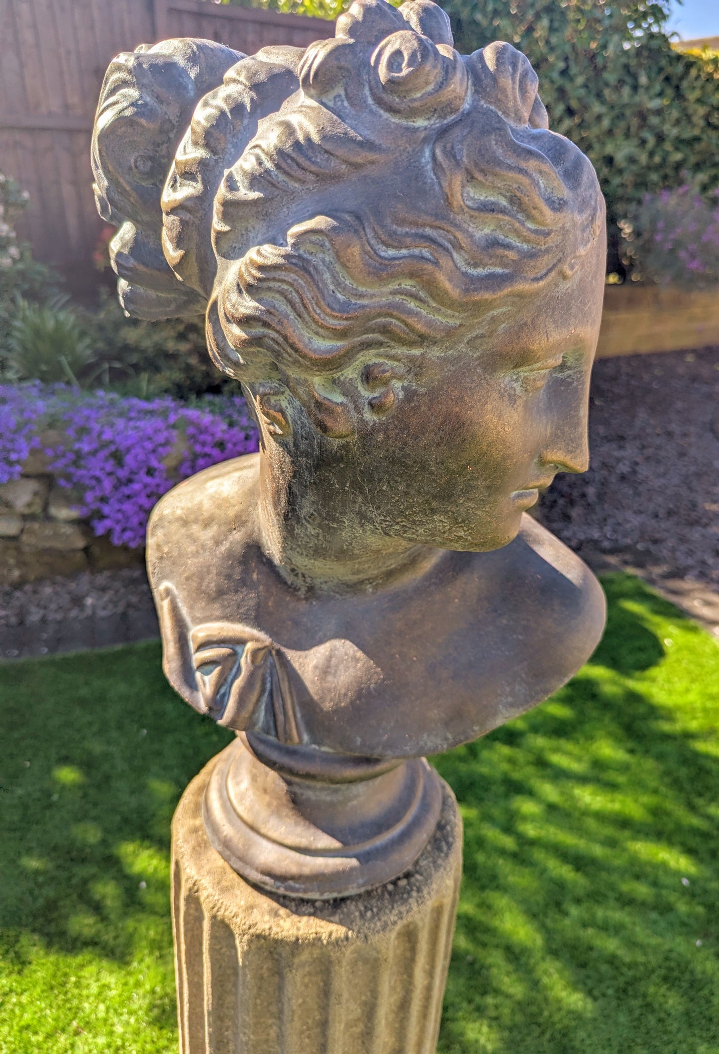 Beautiful Verdigris Bronzed Bust Aphrodite - Delivery available - Free UK Delivery