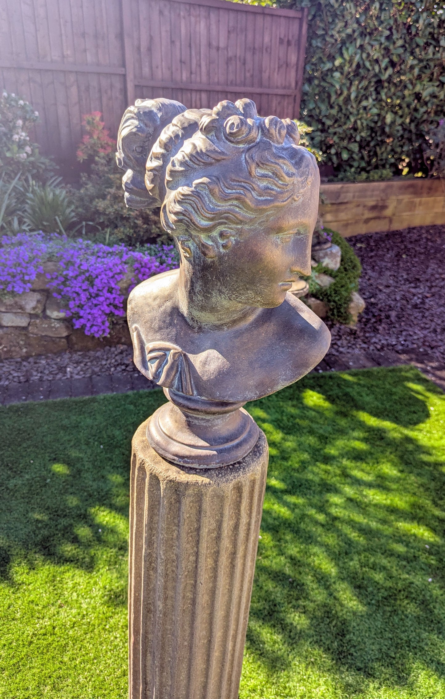 Beautiful Verdigris Bronzed Bust Aphrodite - Delivery available - Free UK Delivery