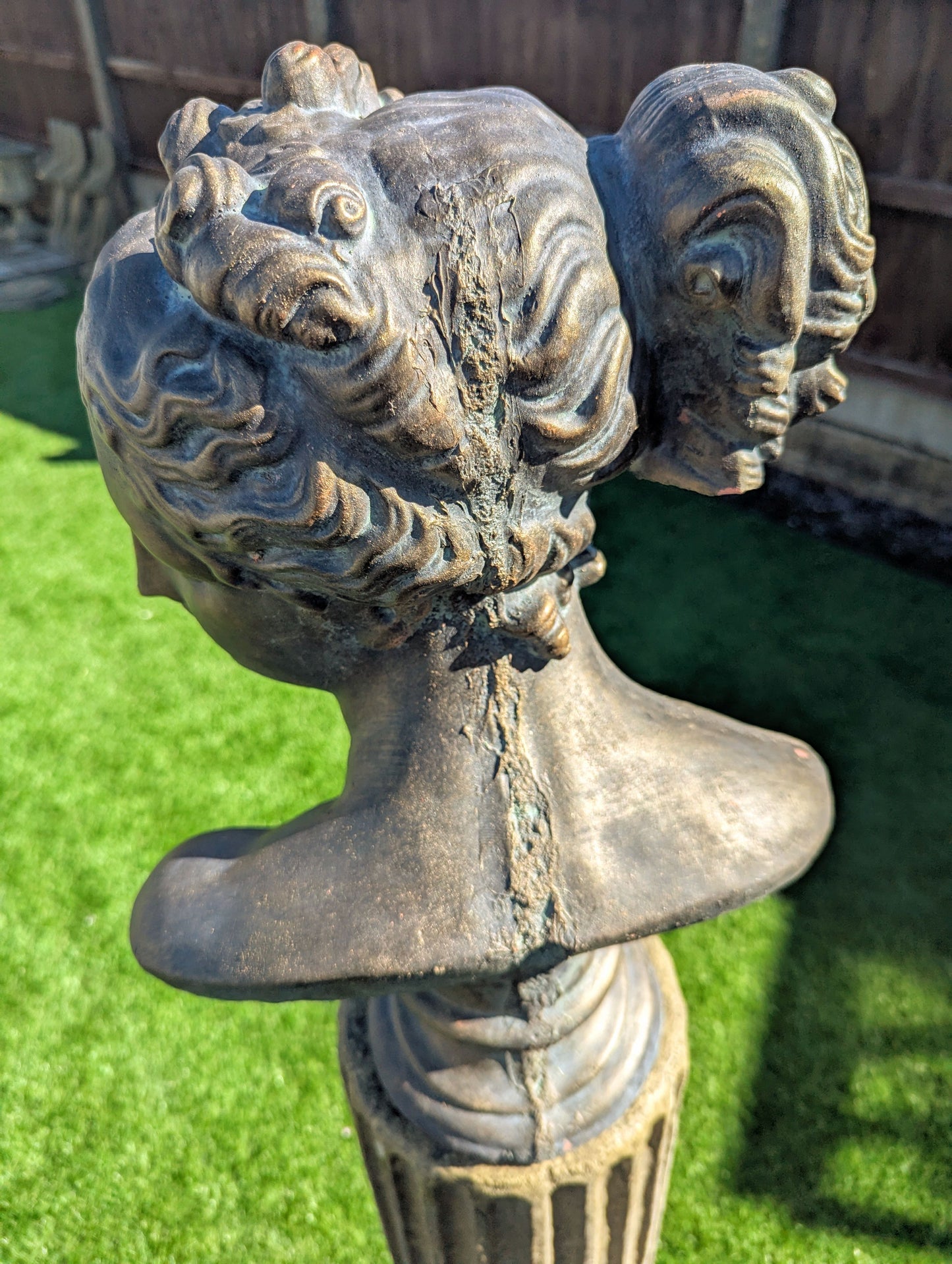 Beautiful Verdigris Bronzed Bust Aphrodite - Delivery available - Free UK Delivery