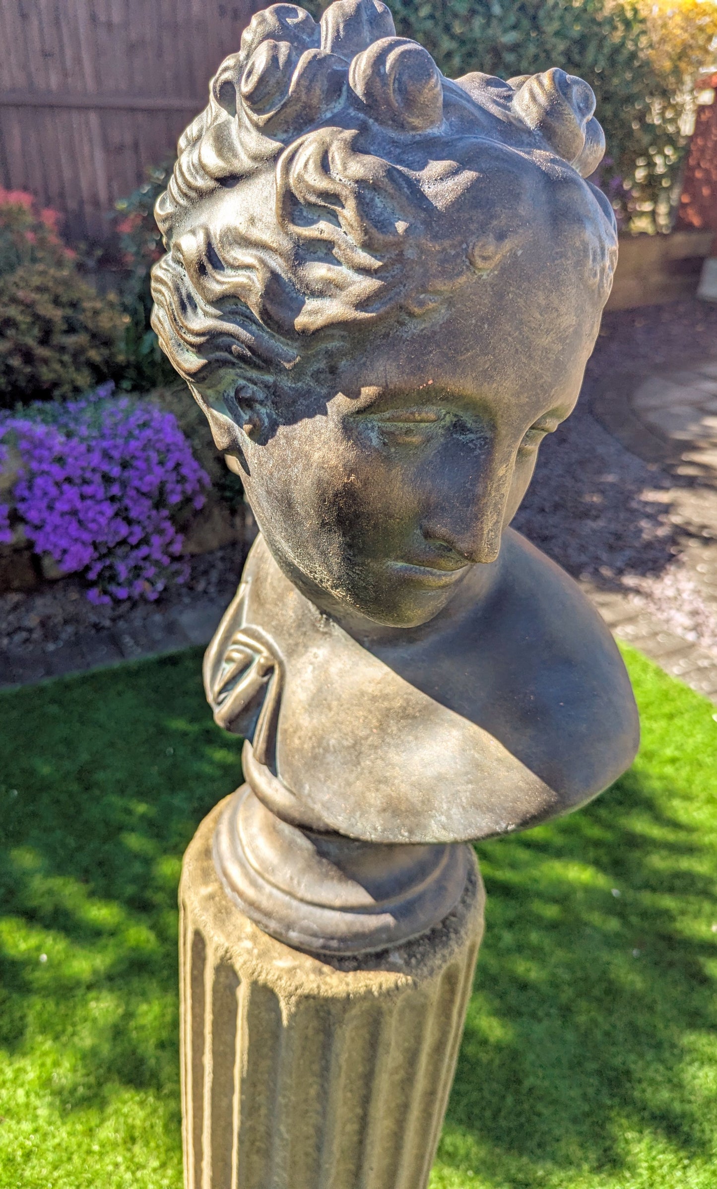 Beautiful Verdigris Bronzed Bust Aphrodite - Delivery available - Free UK Delivery