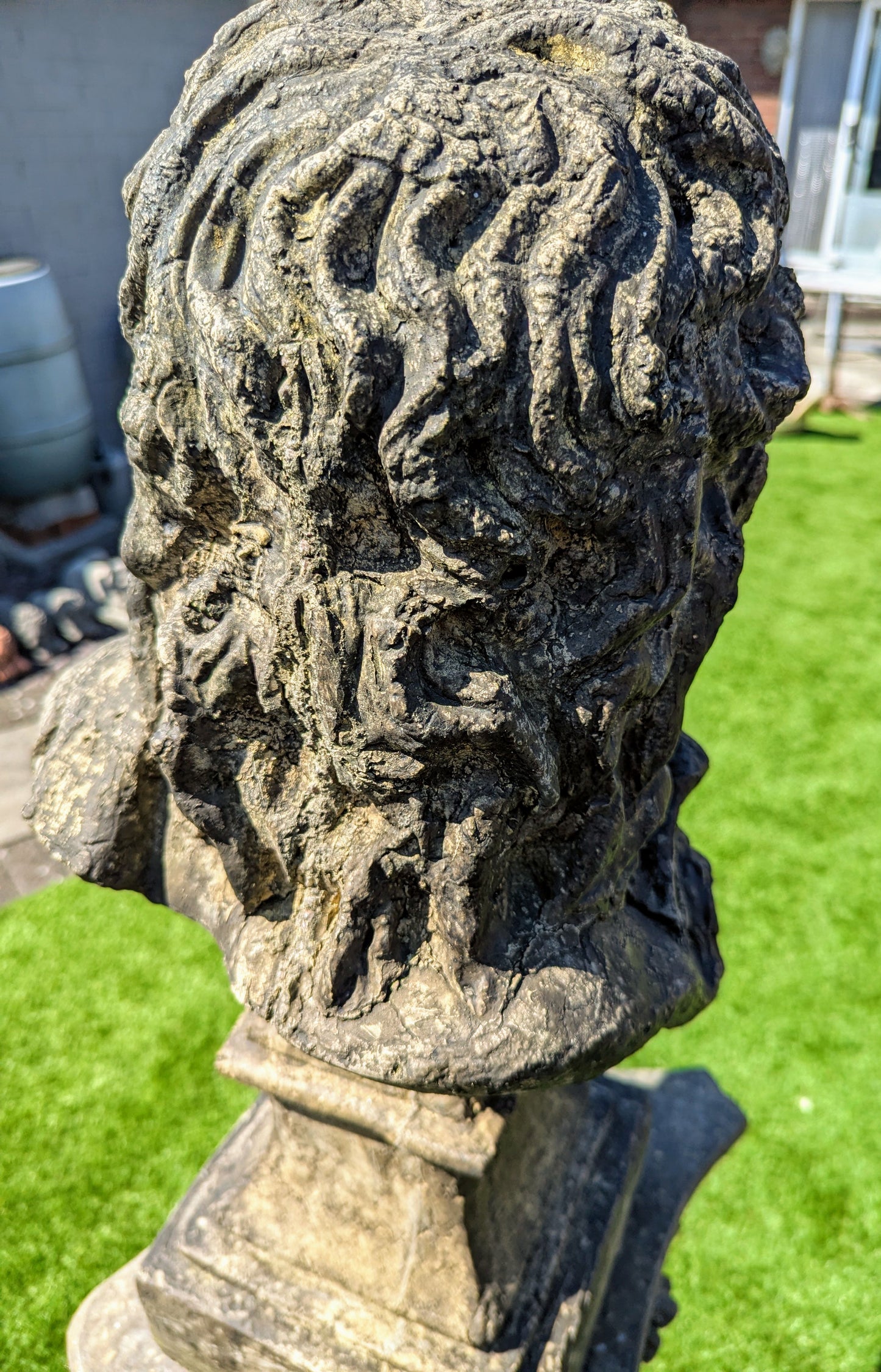 Greek God Zeus English Stone Statue - Free UK Delivery