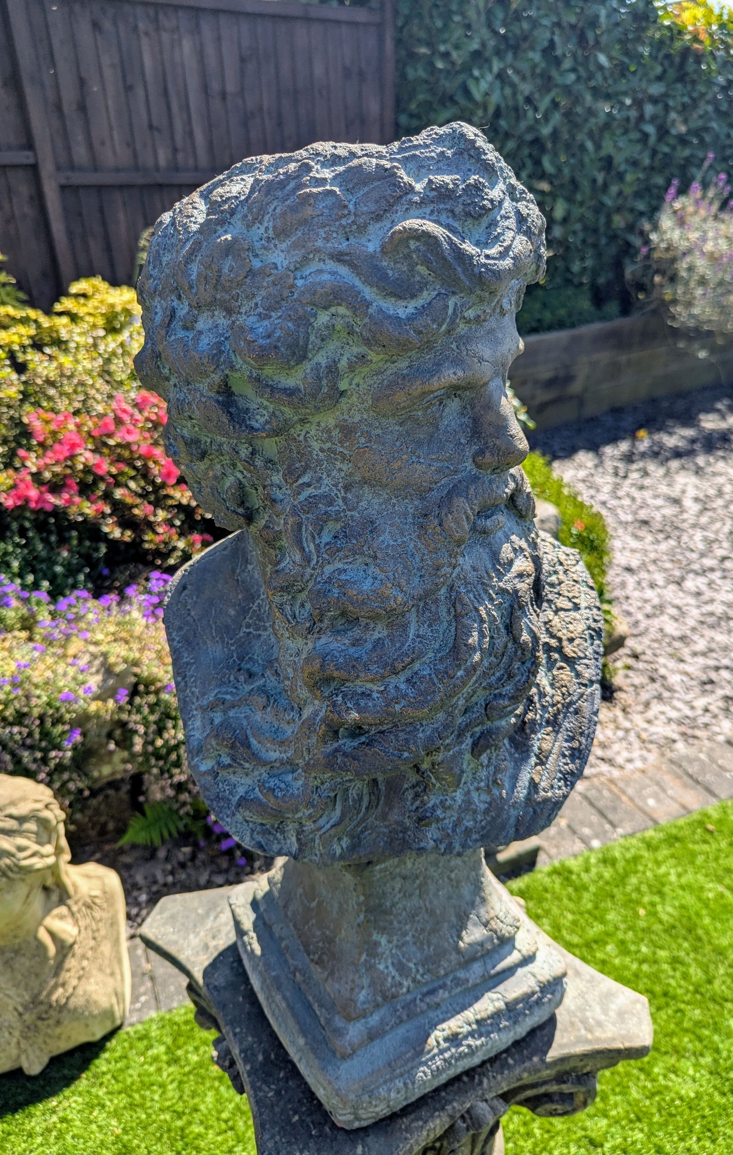 Zeus thunder god ornament bronzed - Free UK Delivery
