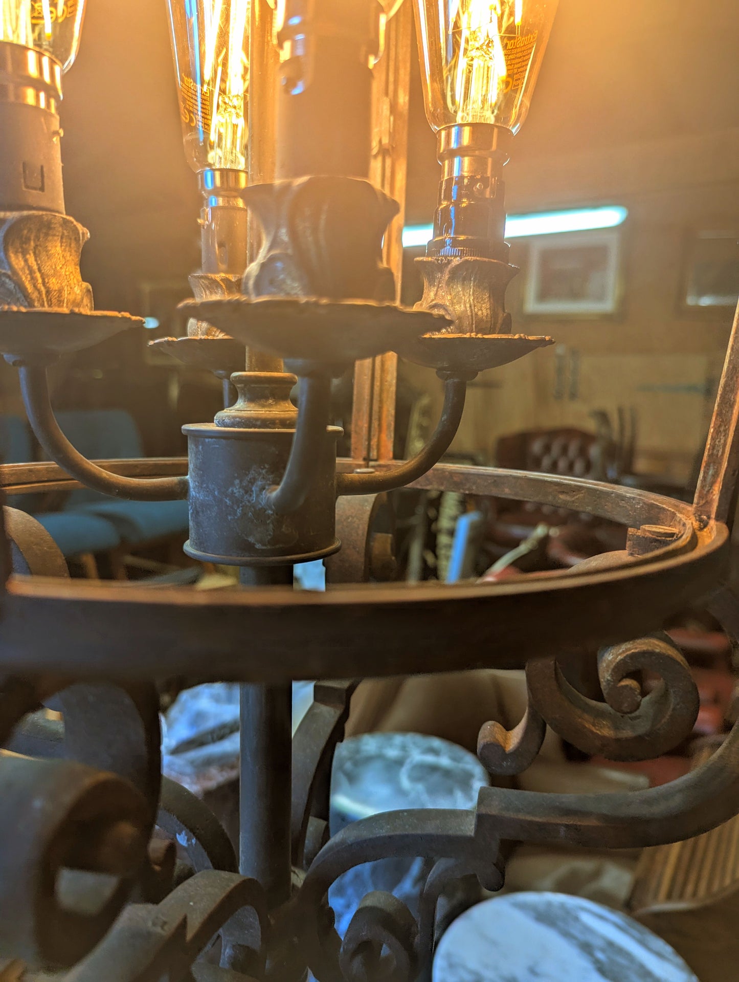 19th Century French Bronze Lantern Lamp - UK Delivery Available