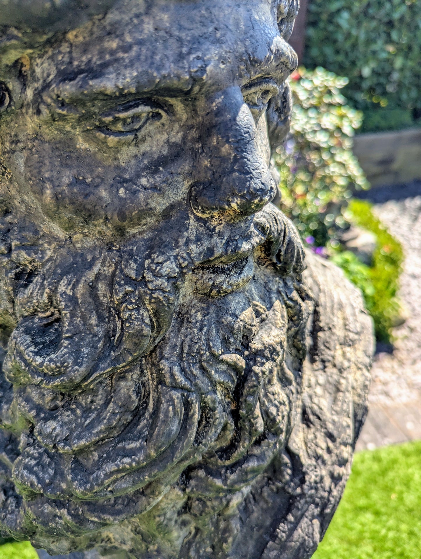 Greek God Zeus English Stone Statue - Free UK Delivery