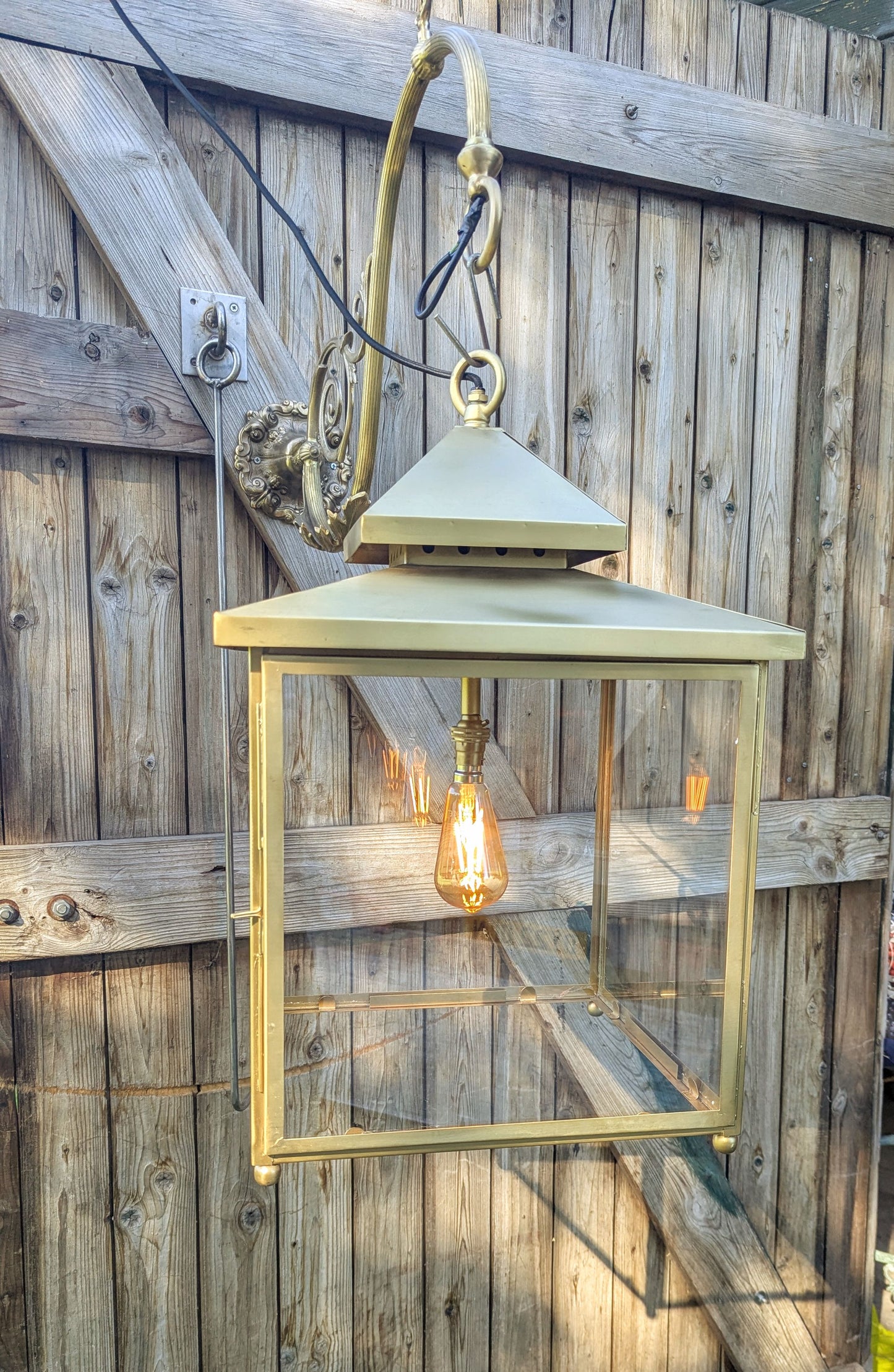 Vintage Gold Brass Lantern - Delivery Available UK
