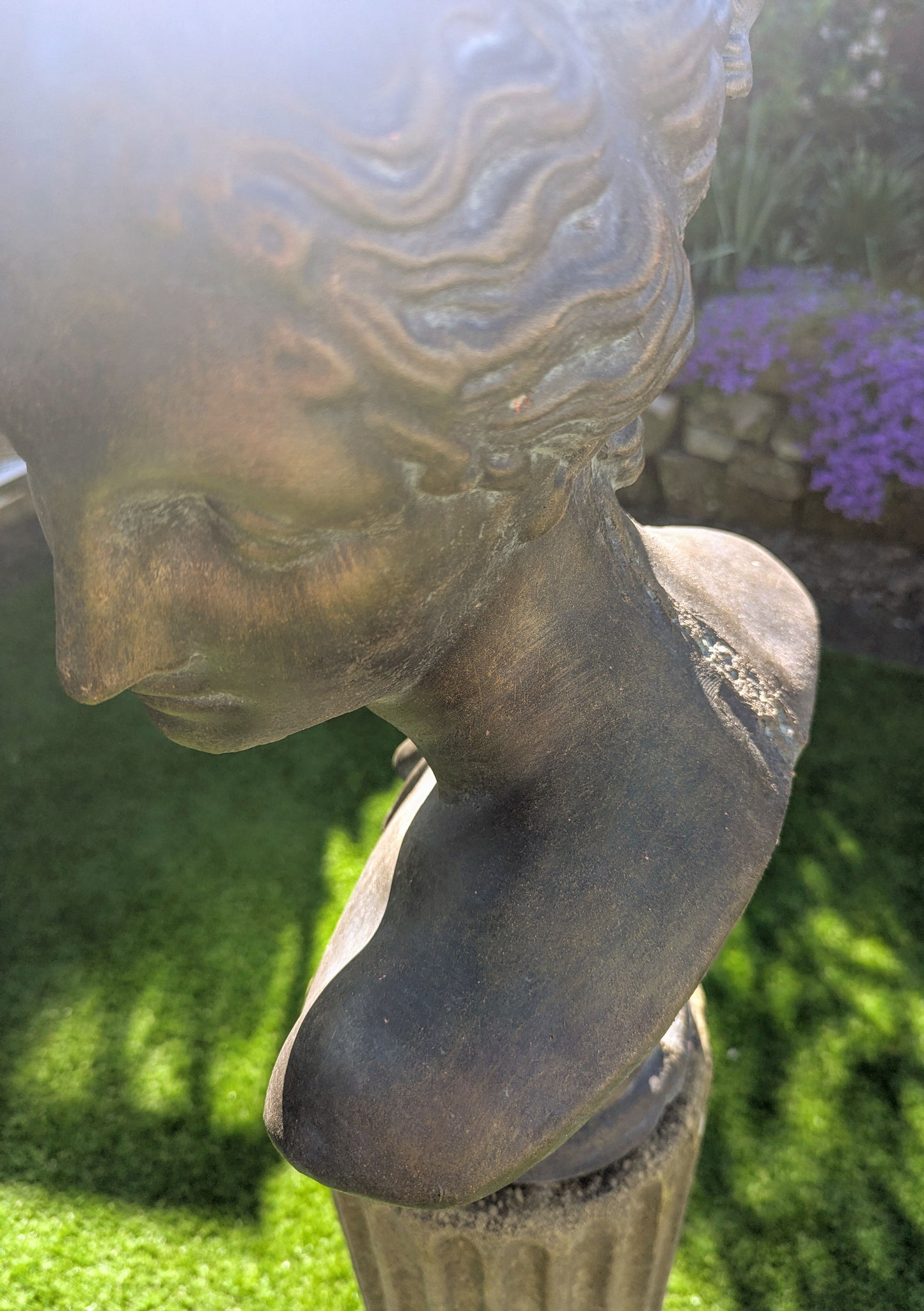 Beautiful Verdigris Bronzed Bust Aphrodite - Delivery available - Free UK Delivery