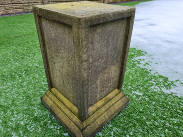 Vintage style English Stone panel plinth - Free UK Delivery