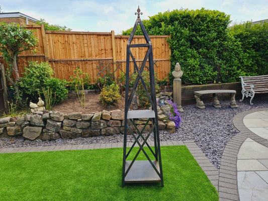 Garden oblisk plant climber blacksmith made in England - Free UK Delivery