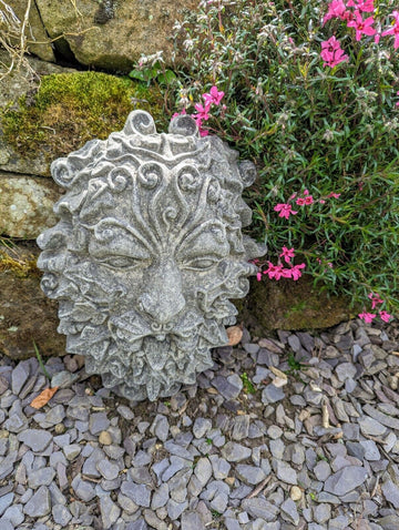 Isca green man garden plaque - Free UK Delivery