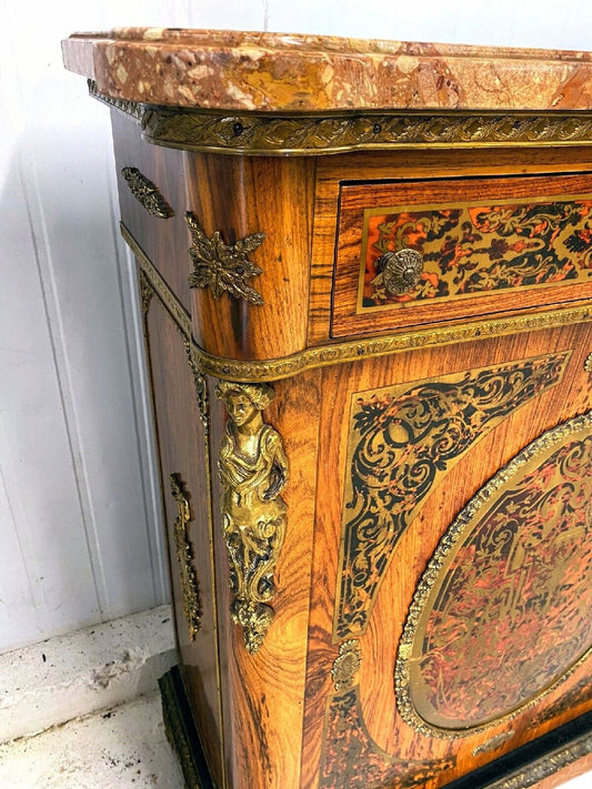 Louis xv Kingswood ormolu mount boule front antique cabinet- Free Delivery