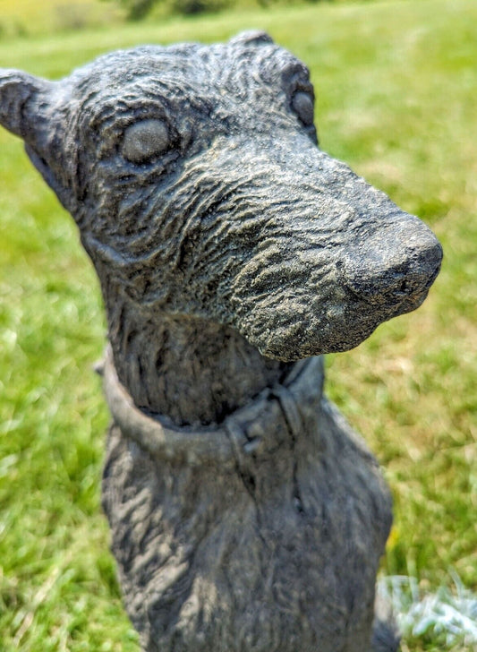 19th Century style vintage stone deer hounds - Free UK Delivery