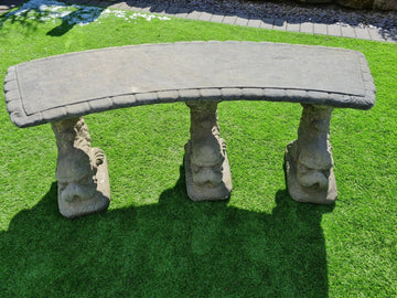 Dolphin Garden bench English Stone - Free UK Delivery