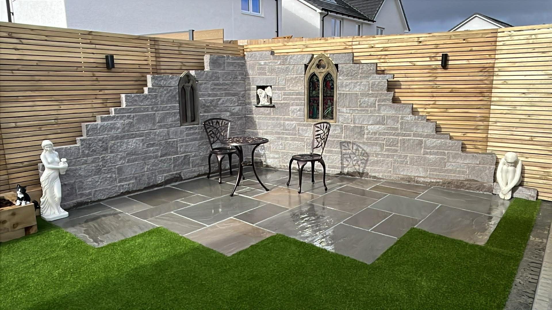 How To Create Your Own Garden Folly | Stone Statuary & Church Window F