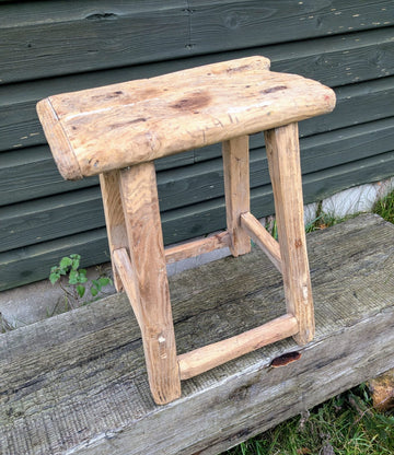 Rustic reclaimed vintage elm Table/Stool (Santa 2) - Delivery available
