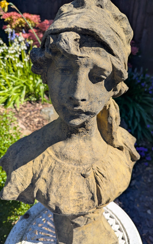 Stone Statuary Garden Bust - Jasmine - Delivery Available 0321