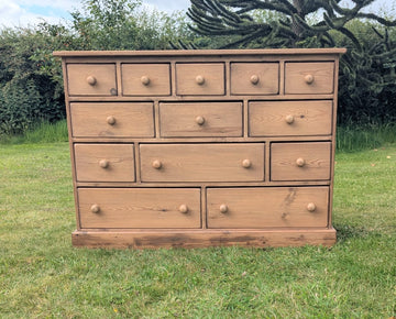 Vintage pine wood chest of drawers with 13 drawers - Delivery Available - 0347