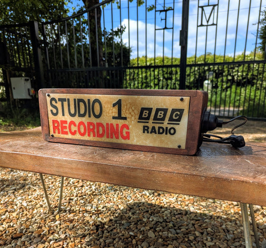 Vintage Studio 1 Recording BBC Live Lounge Band Radio Light- Delivery Available