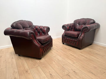 Pair of vintage Warwick Chesterfield Club chairs - Delivery available 0331