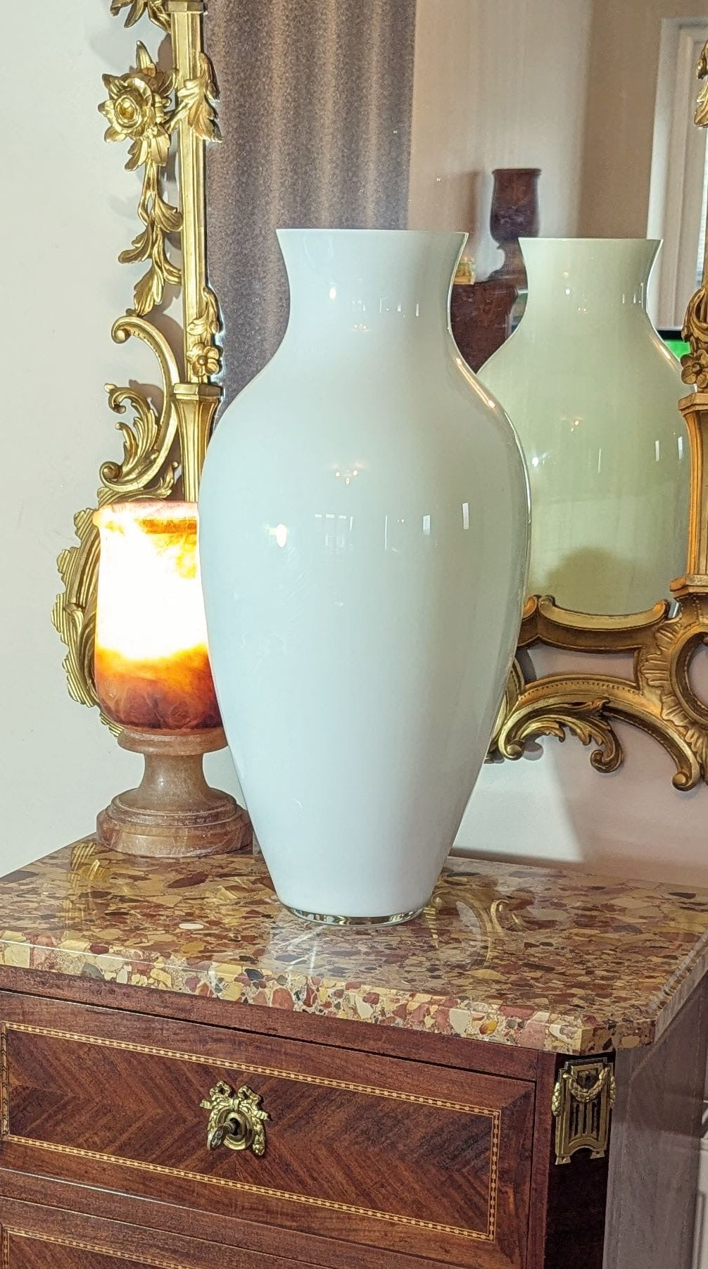 Outstanding C.Nasson Murano Glass Two Tone Vase - Delivery Available