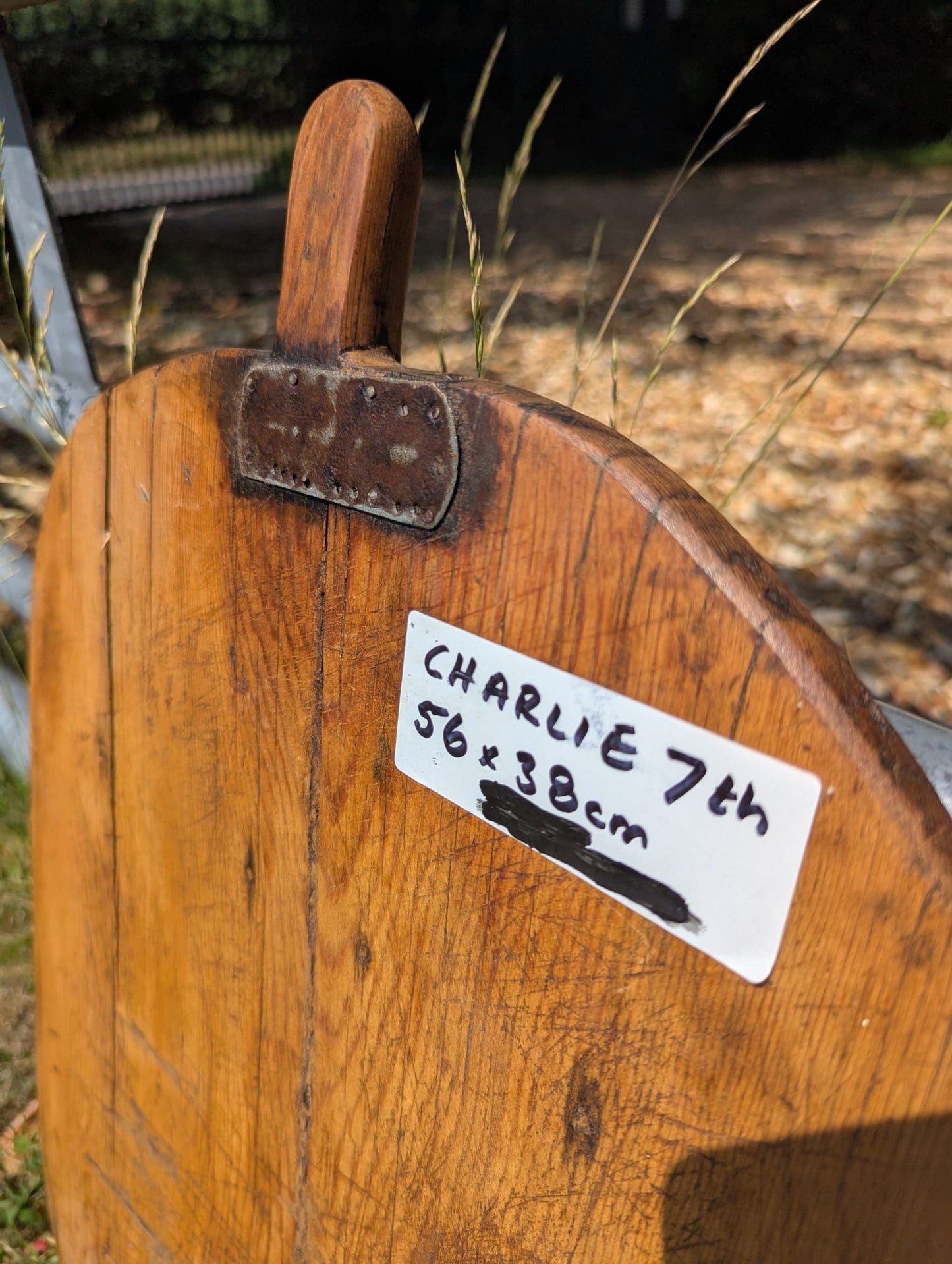 VINTAGE EUROPEAN CHOPPING BOARD - CHARLIE 7th - DELIVERY AVAILABLE