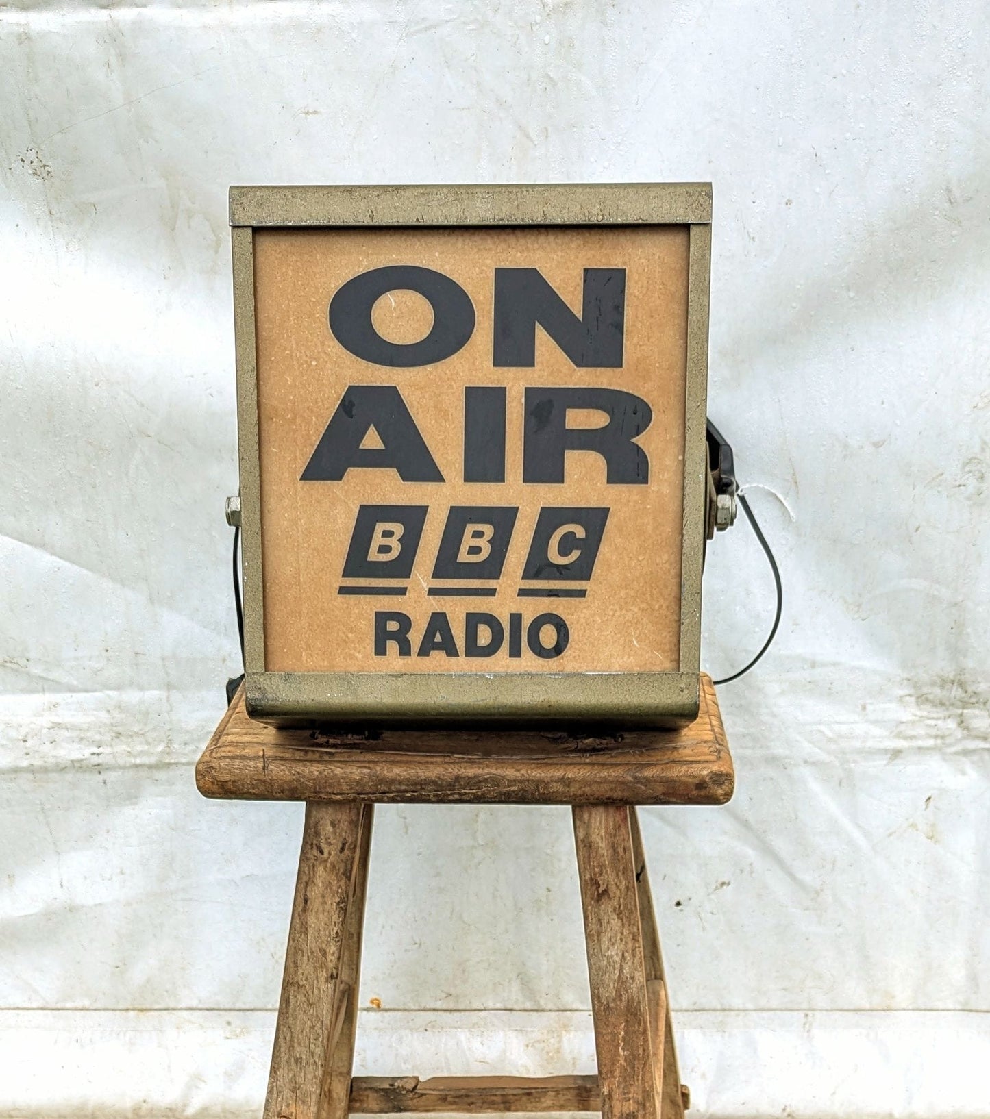 Vintage Original Large Live On Air BBC Radio Light - Delivery Available