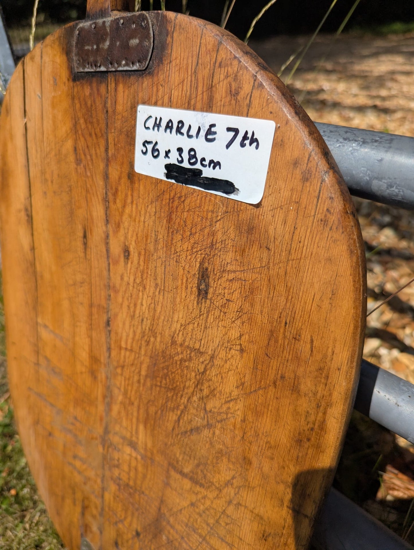 VINTAGE EUROPEAN CHOPPING BOARD - CHARLIE 7th - DELIVERY AVAILABLE