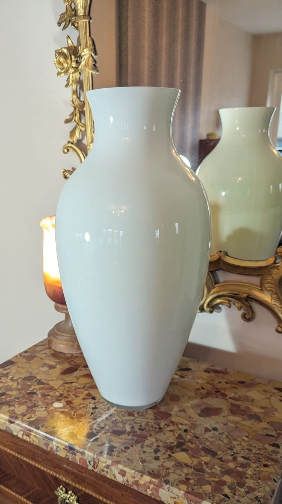 Outstanding C.Nasson Murano Glass Two Tone Vase - Delivery Available