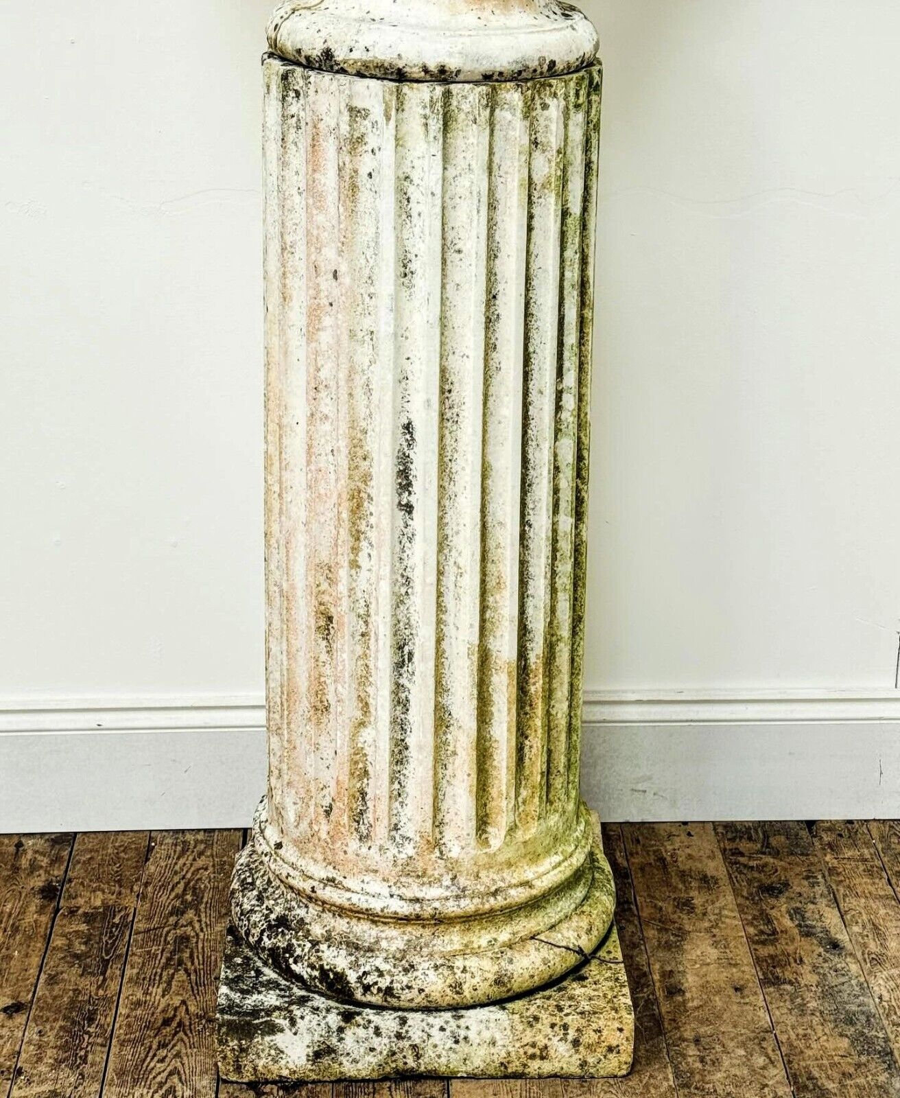 Superb Marble Italain Bust Appolo Belvedere reeded Column - Delivery Available