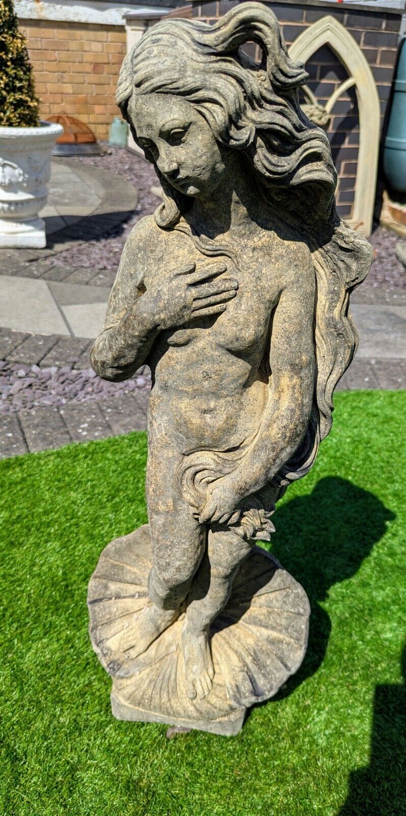 Venus Vintage English Stone Statue - Free UK Delivery