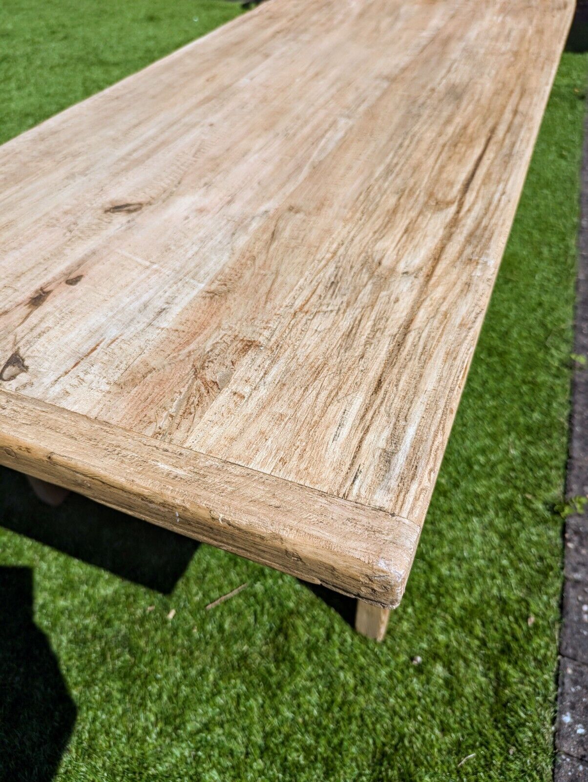 Vintage Rustic Reclaimed Elm Coffee Table - Delivery Available