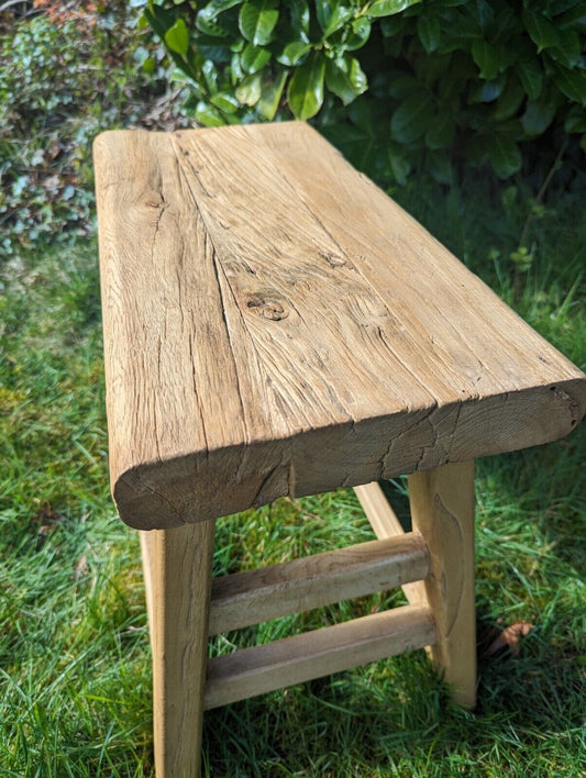 Vintage Rustic Reclaimed Elm Farmhouse Side Table ( Dingle) Delivery Available