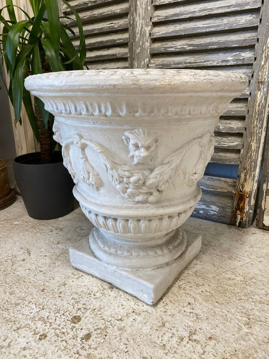 Decorative Early 20th Century White Stone French Urn - Delivery Available