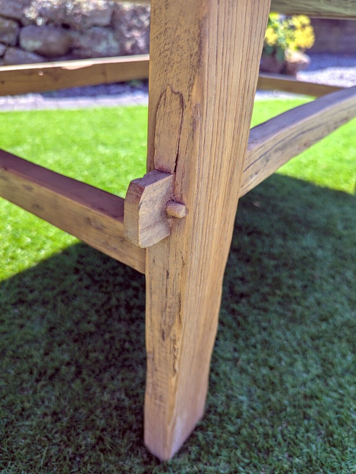 Vintage Rustic Reclaimed Elm Coffee Table - Delivery Available