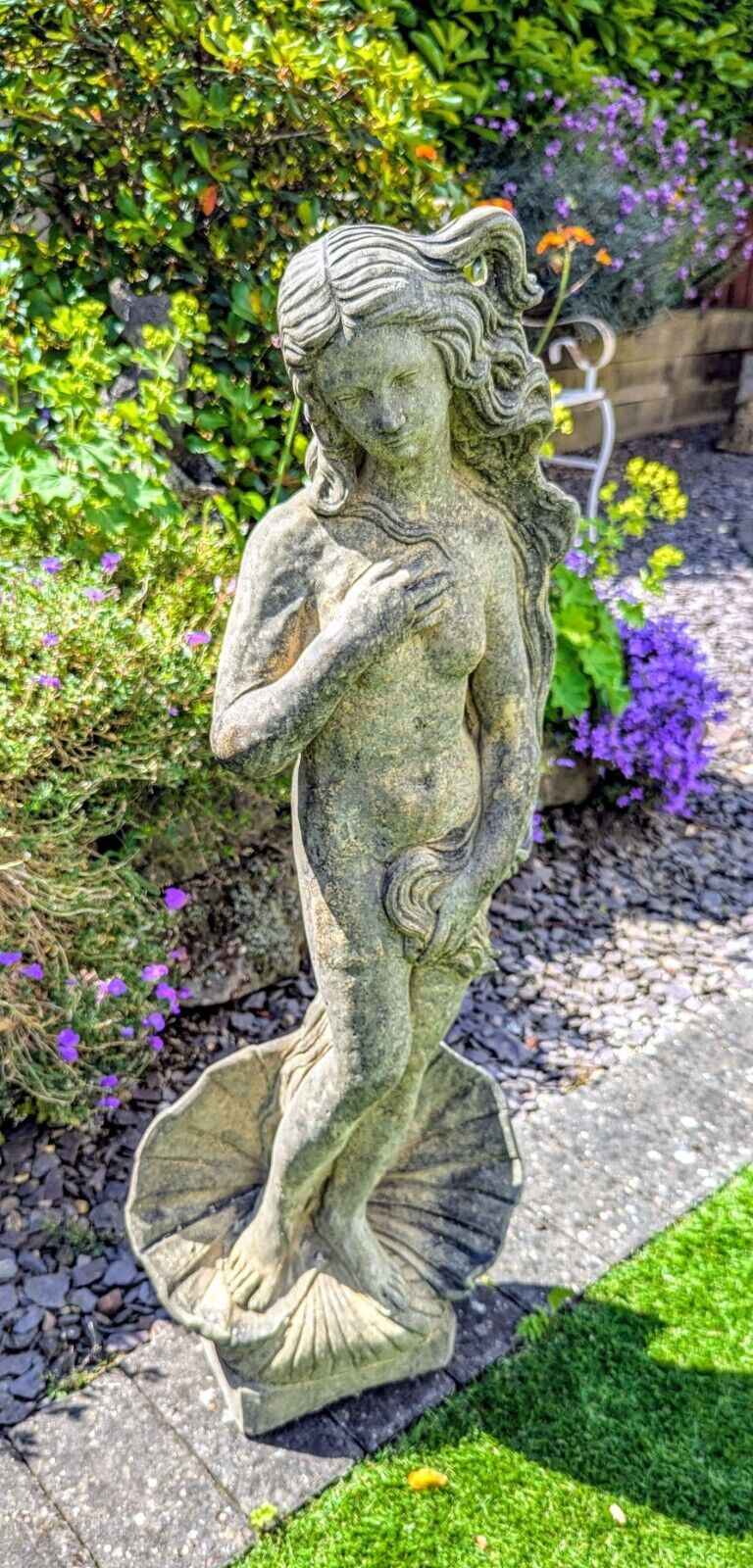 Venus Vintage English Stone Statue - Free UK Delivery