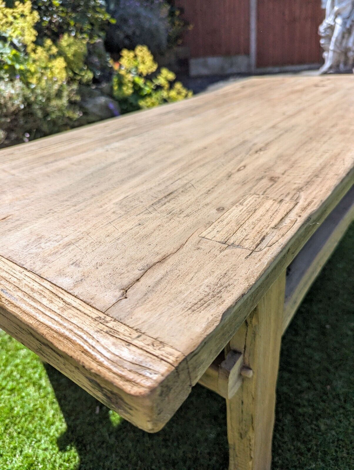 Vintage Rustic Reclaimed Elm Coffee Table - Delivery Available