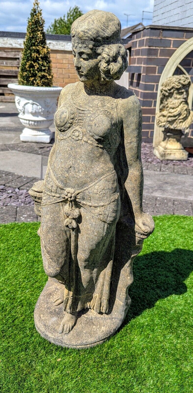 Marlene Vintage English Stone Statue - Delivery Available