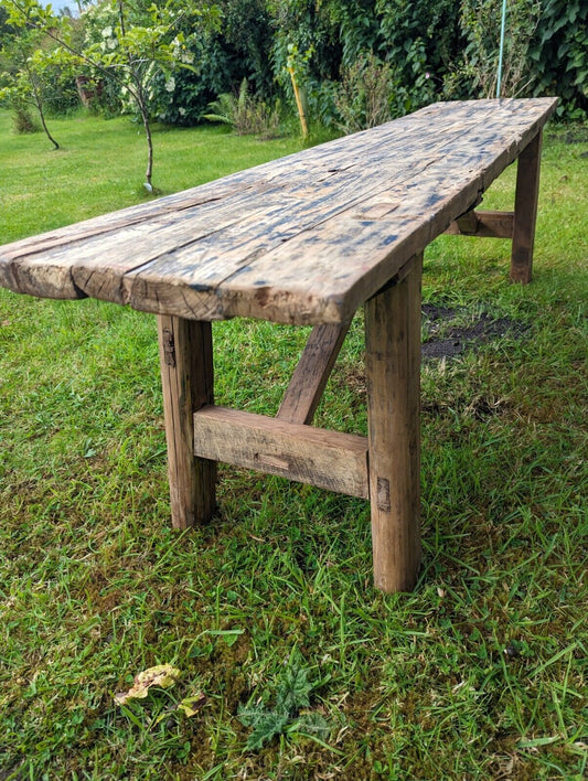 Vintage Rustic reclaimed Elm Large Bench (Churchill) Delivery Available