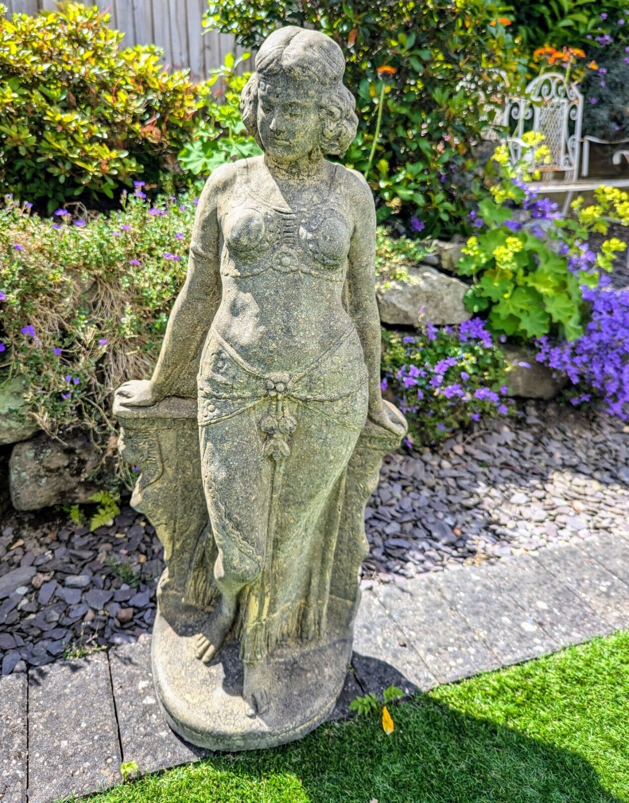 Marlene Vintage English Stone Statue - Delivery Available