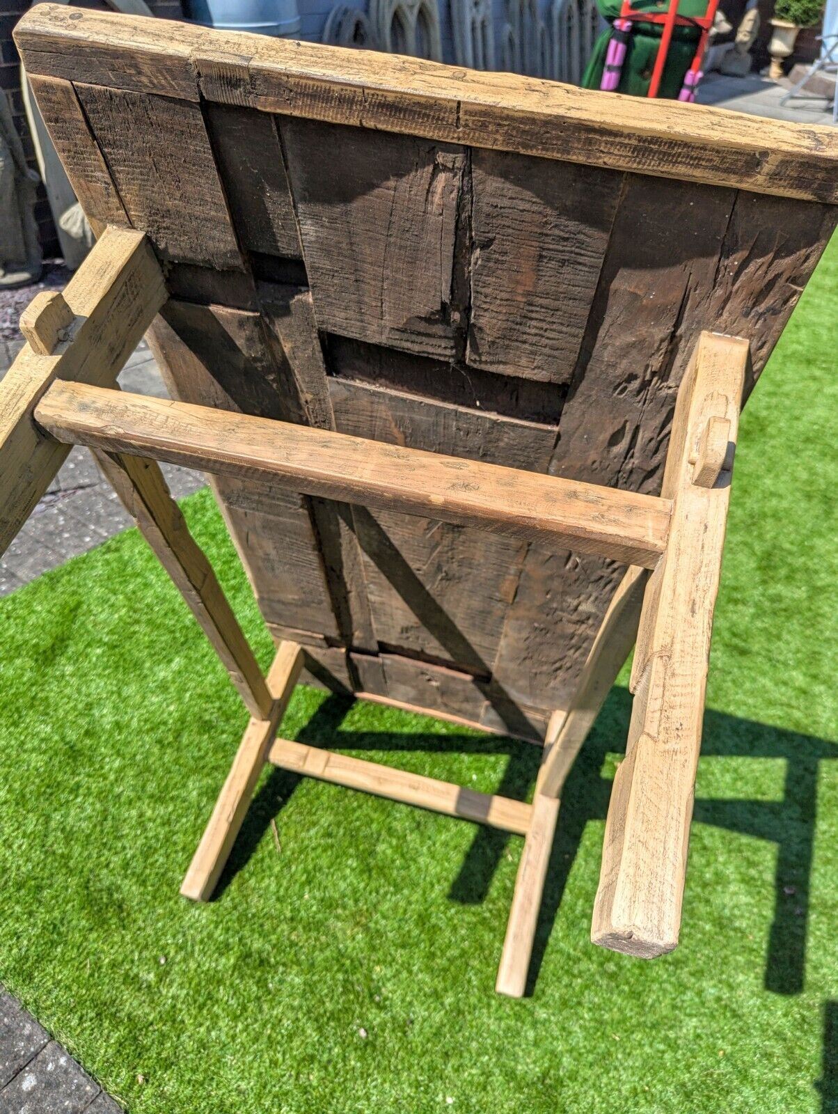 Vintage Rustic Reclaimed Elm Coffee Table - Delivery Available