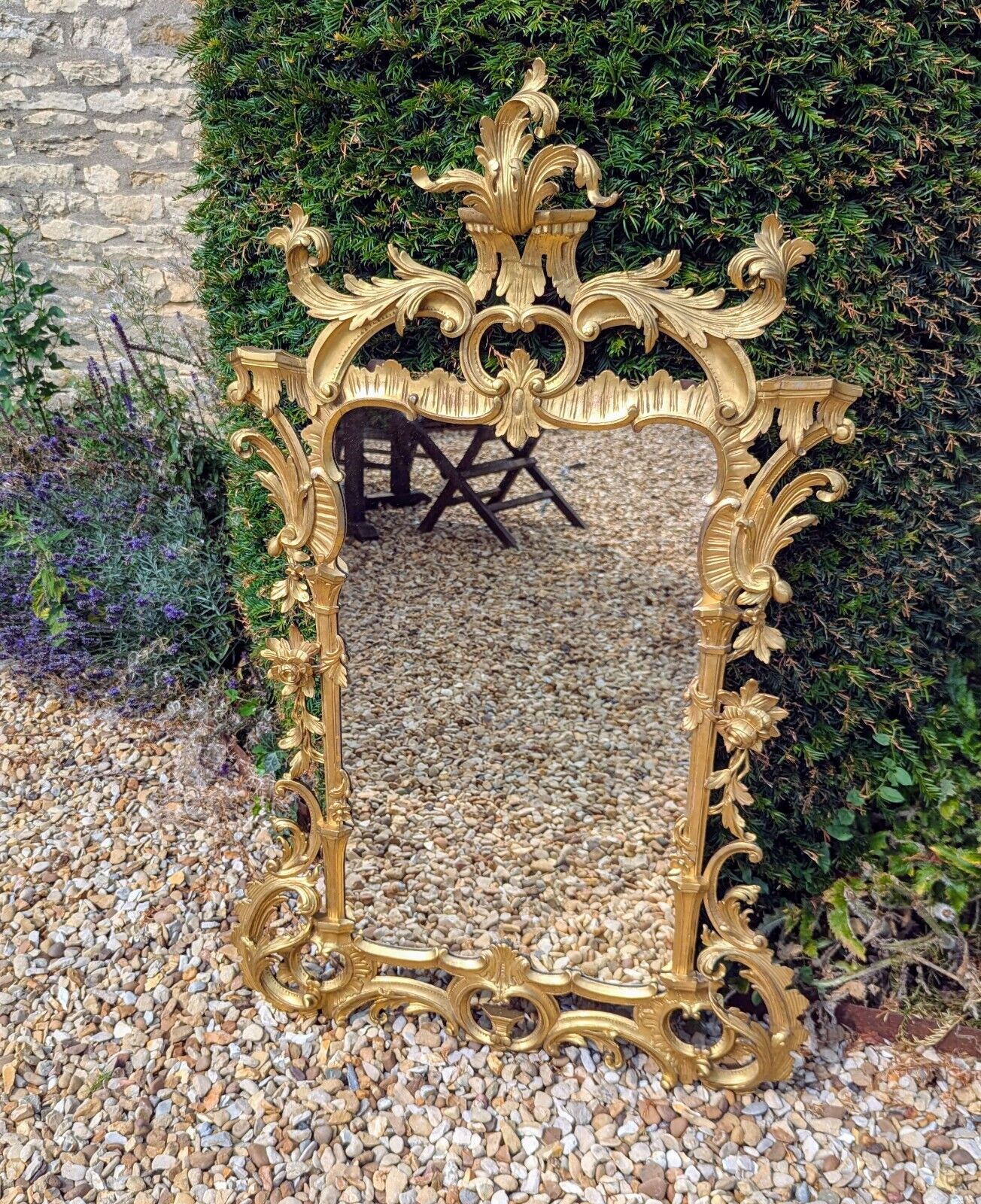 Superb George III 18th Century Chippendale Carved Giltwood Mirror - Delivery Available