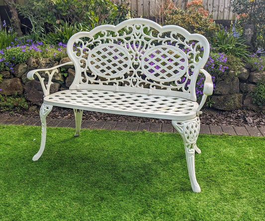 Vintage Decorative Victorian Style cast metal Bench - Delivery Available
