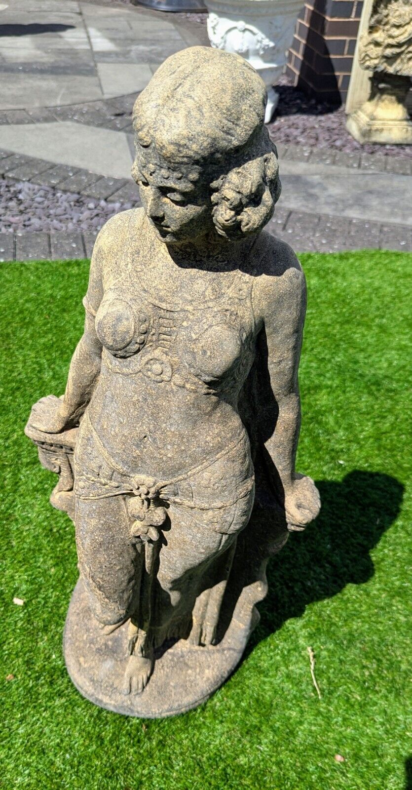 Marlene Vintage English Stone Statue - Delivery Available