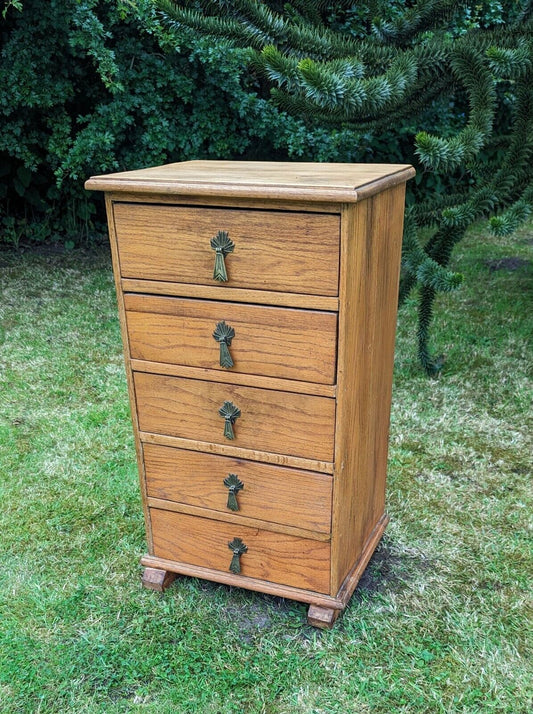 Superb Quality 1930s Art Deco Chest Of 5 Drawers - Delivery Available