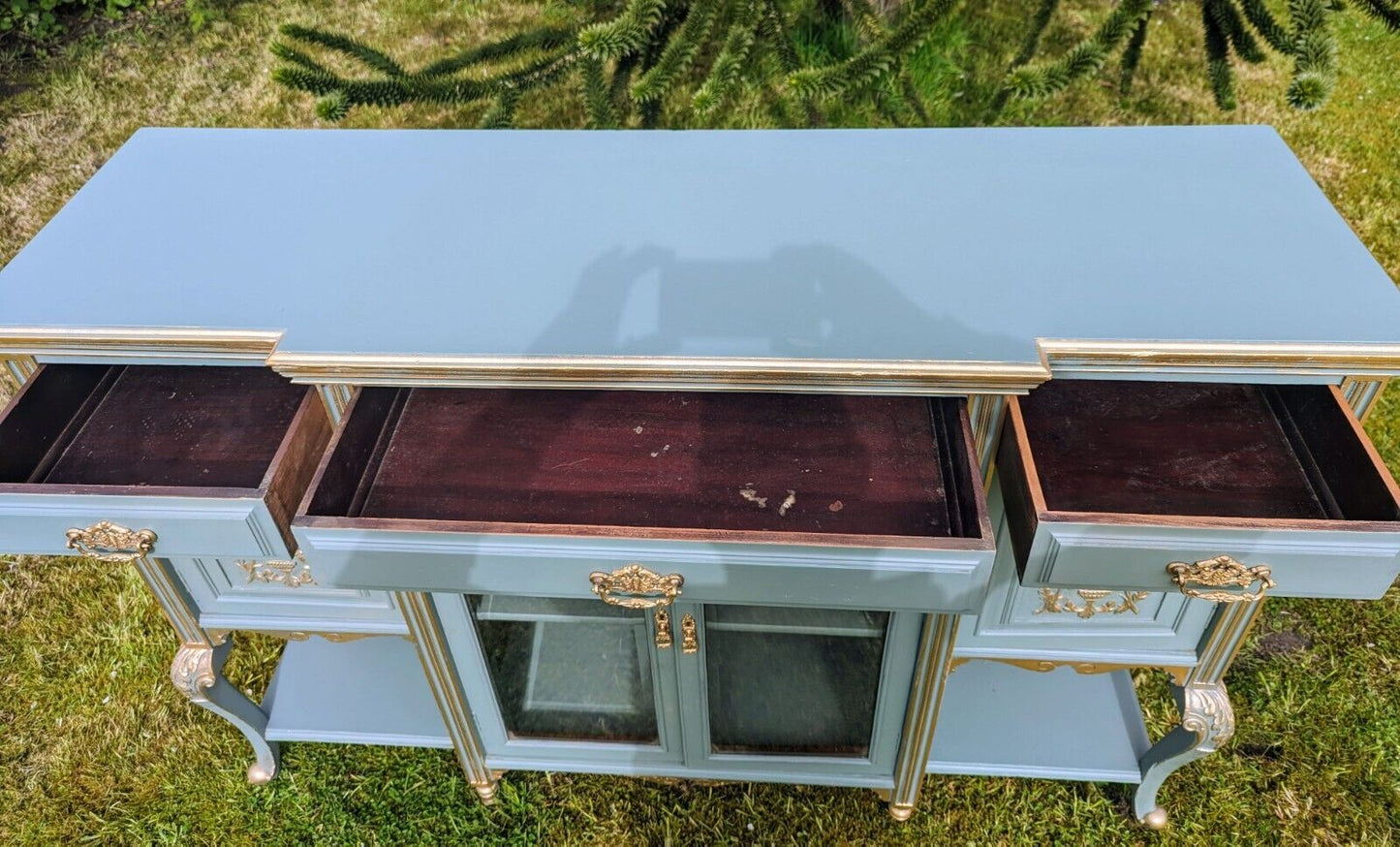 Vintage Stunning Decorative Edwardian Paint & Gilt Sideboard Delivery Available